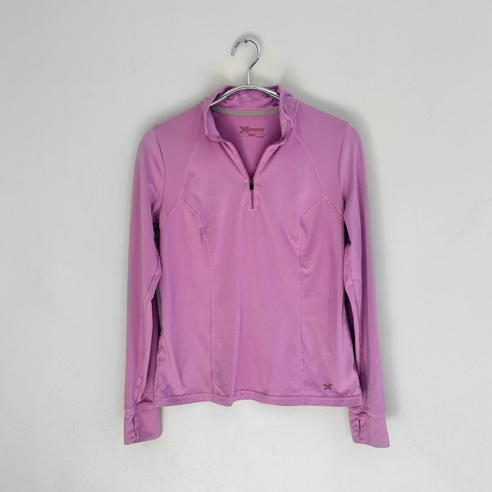 Xersion Fuchsia 3/4 Zip Athletic Shirt